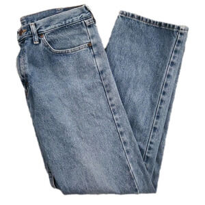 Wrangler blue denim relaxed fit 34×32 jeans